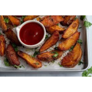 Hot and spicy potato wedges