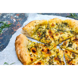 Pizza pane bread garlic and parsley