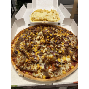 Donner pizza donner meat &  3 toppings of your choice