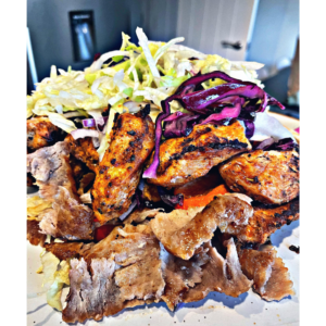 chicken shish or lamb shish & Lamb donner