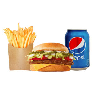 D #11: CHEESE BURGER MEAL